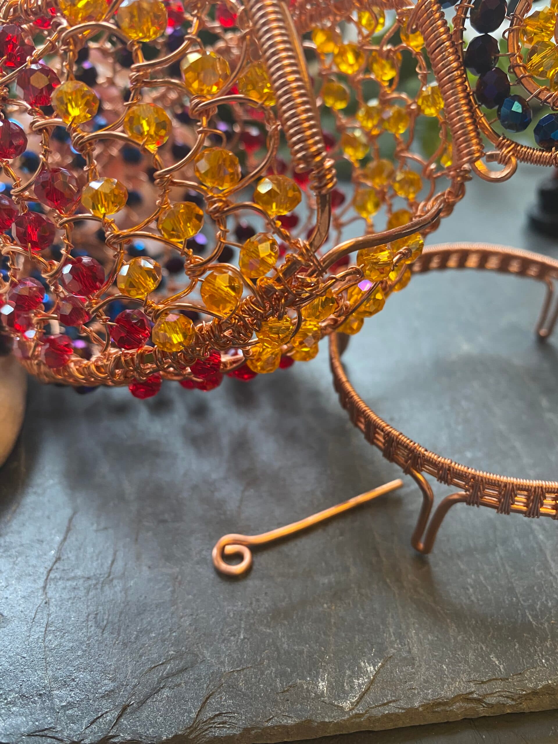 Hand-woven wire dragon’s egg, view 4