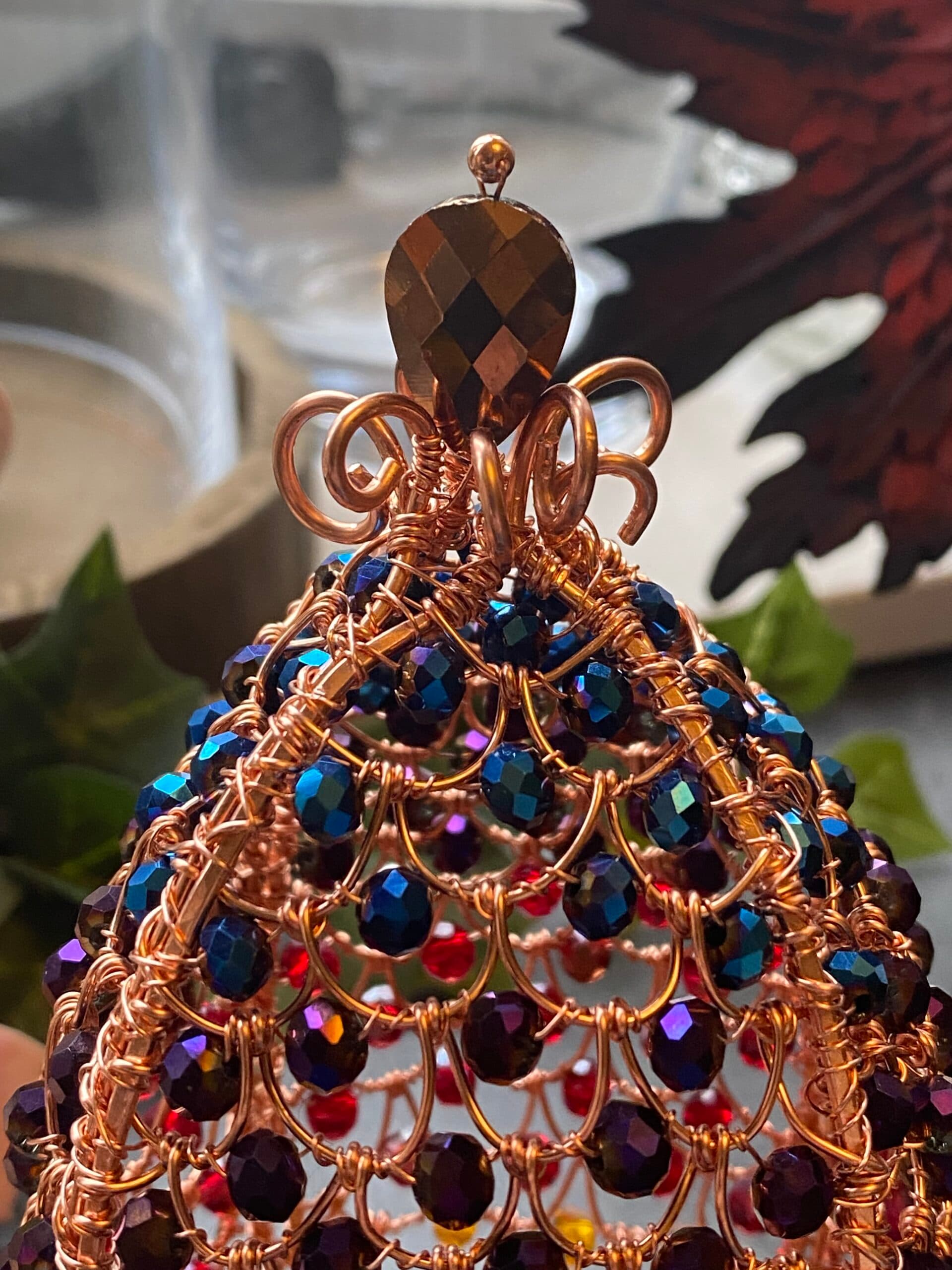 Hand-woven wire dragon’s egg, view 6