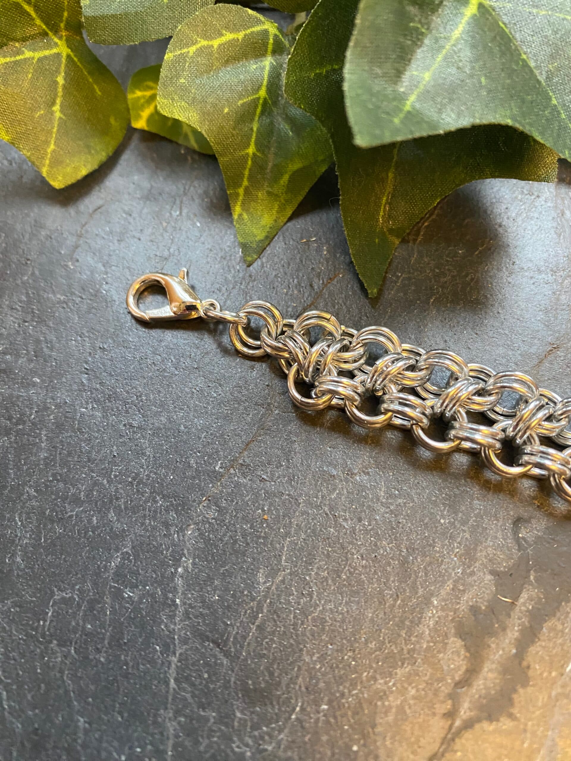 Japanese Double Four and One Chainmail Bracelet, view 4