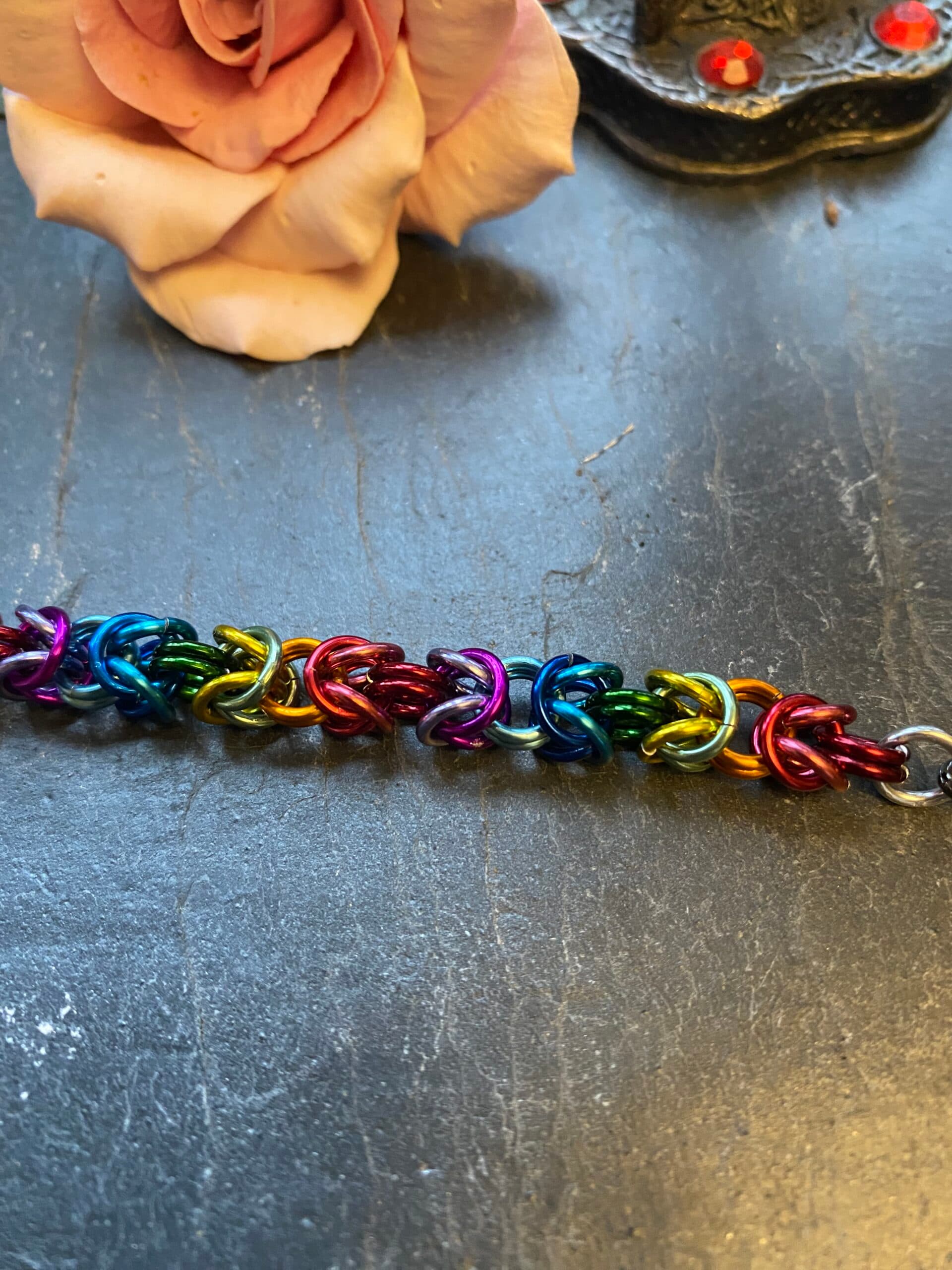 Byzantine Weave Chainmail Bracelet, view 3