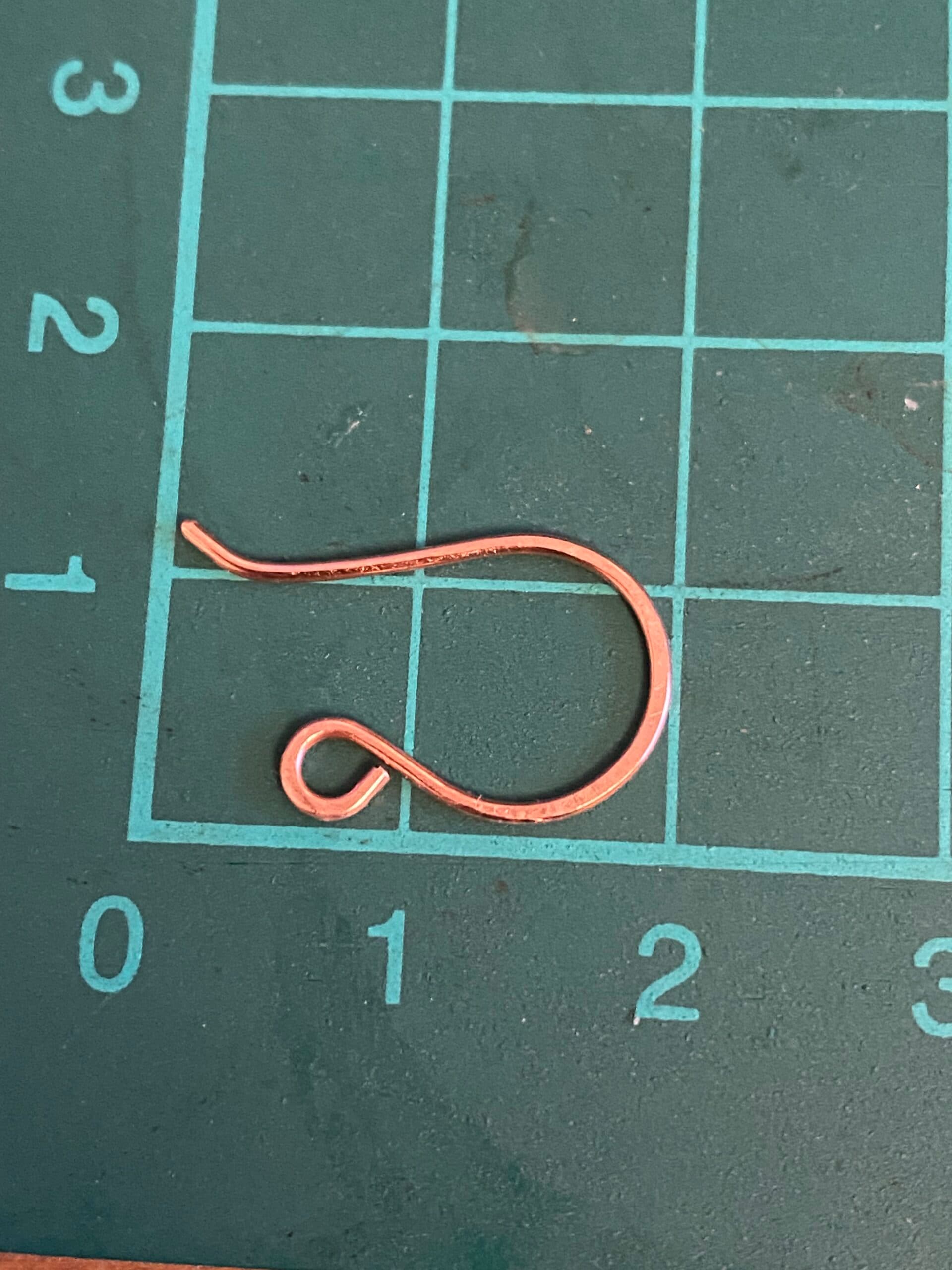 Handmade Copper Earring Wires – Hammered Jewelry Findings for Creative Projects, view 2