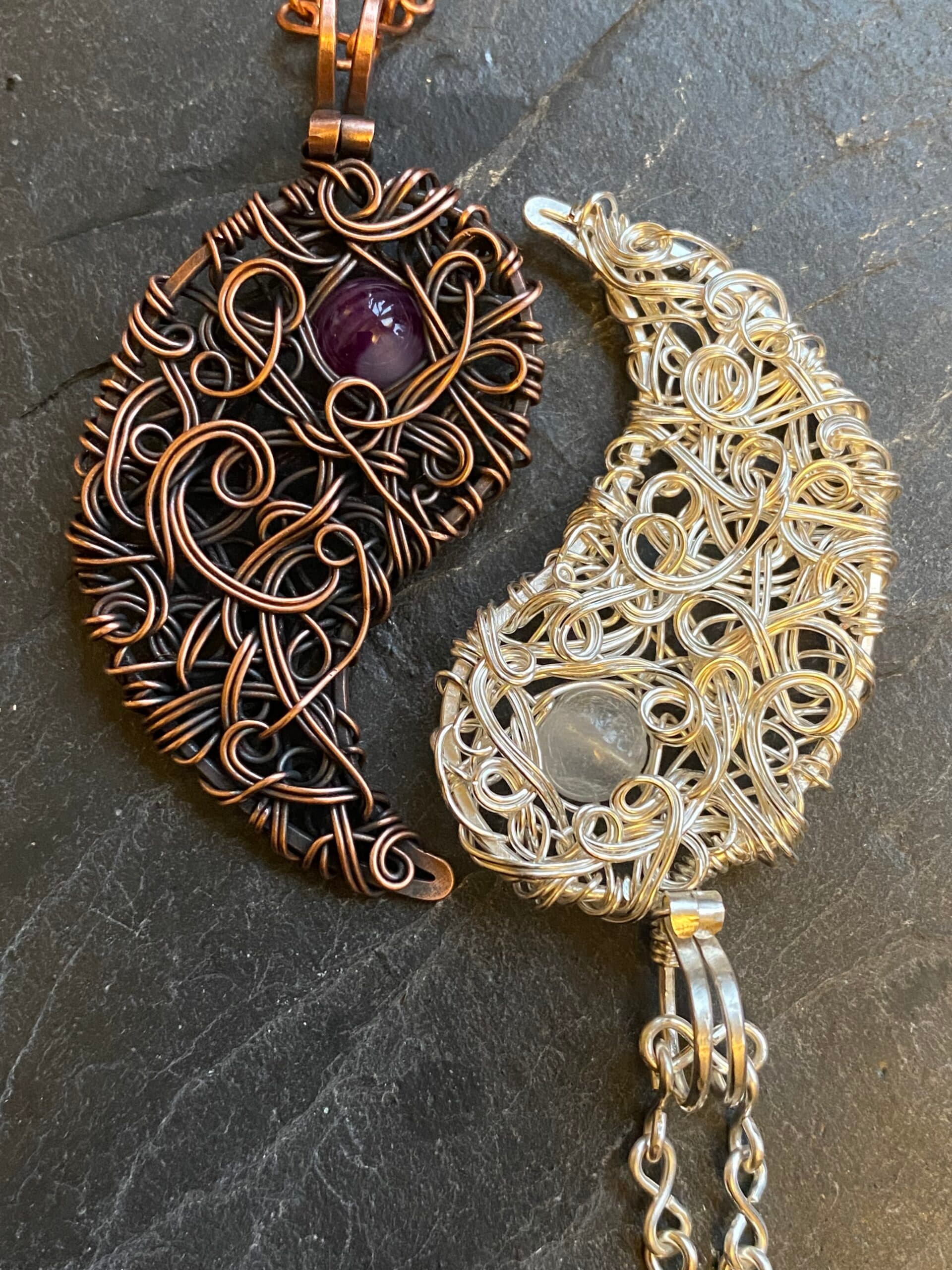 Double Yin Yang Friendship Pendant Set, view 6