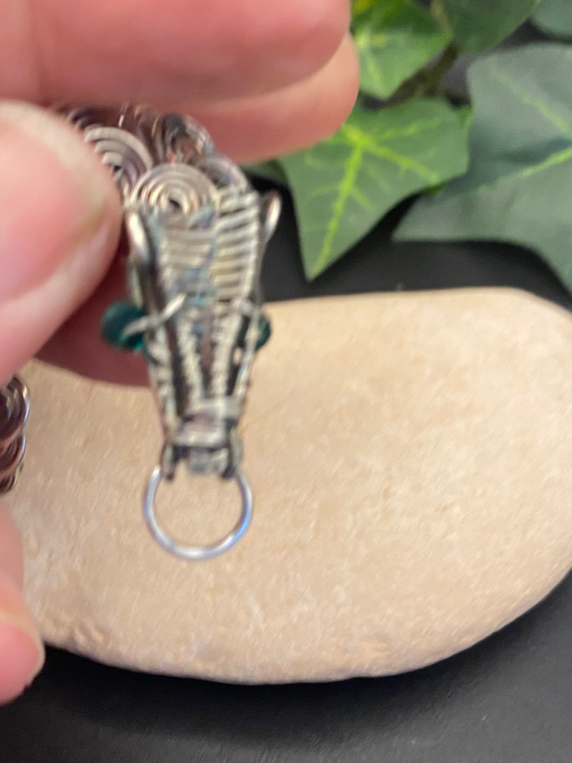Dragon Scale Silver Plated Bracelet Handmade, view 6