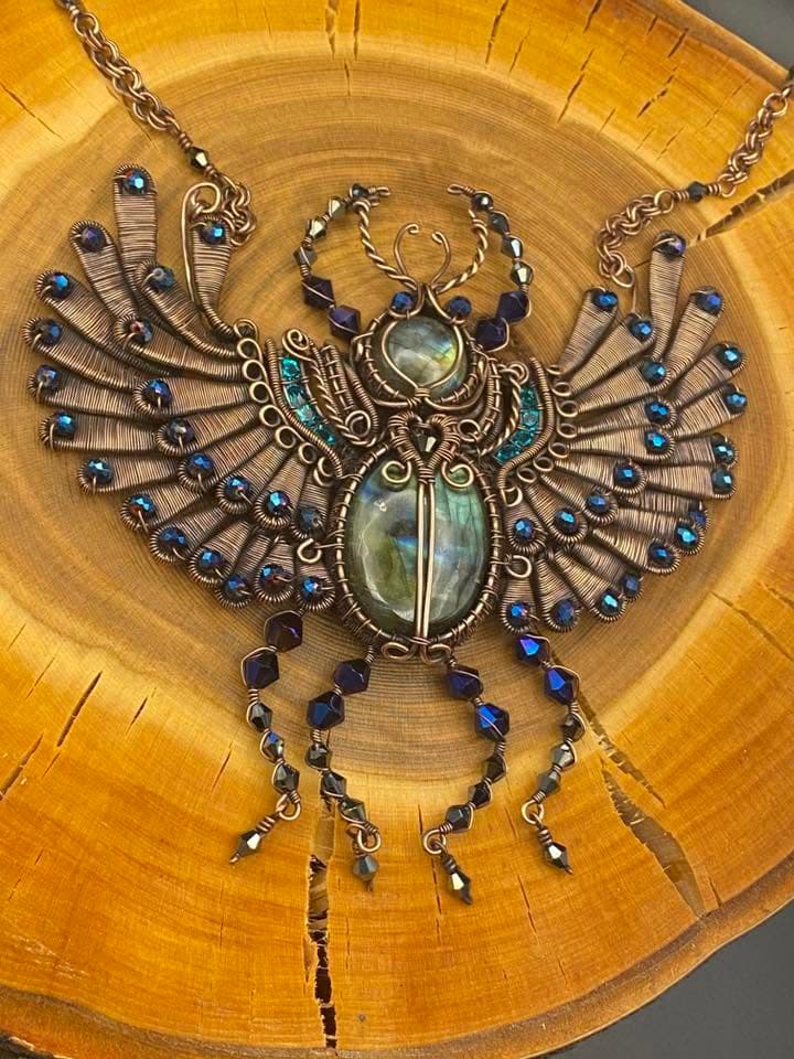 Handcrafted Scarab Necklace