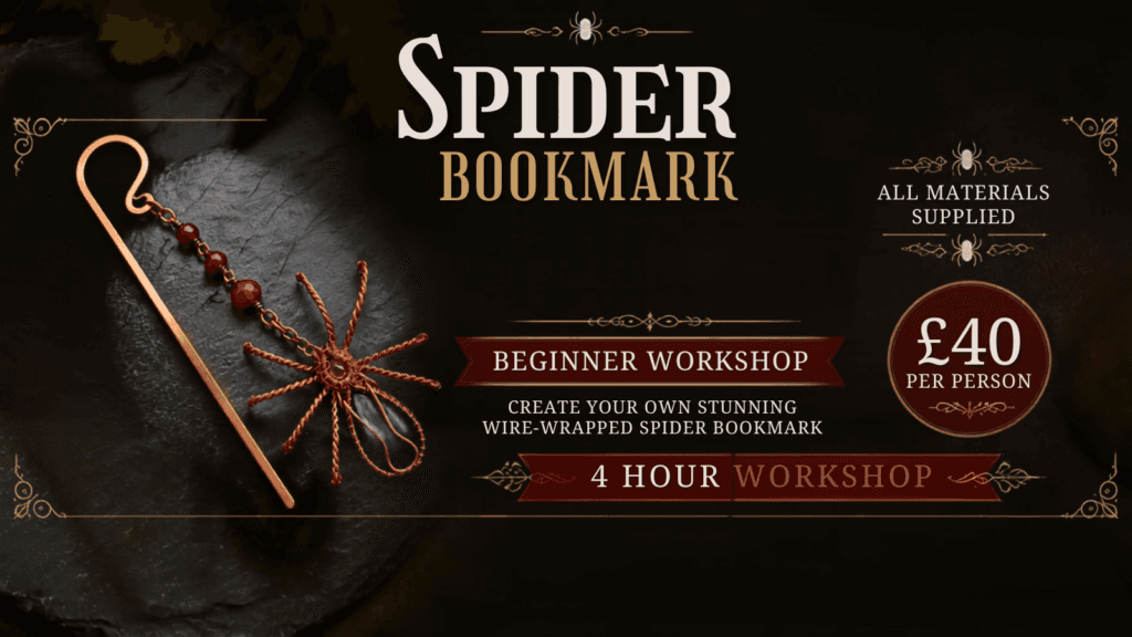 Copper Wire Spider Bookmark Workshop