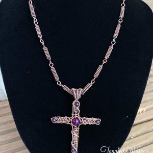 Handmade Copper Cross Necklace