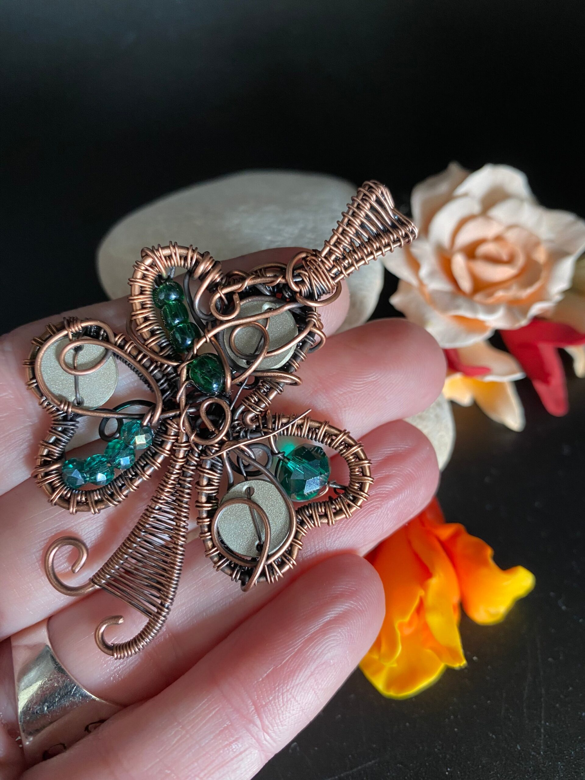 Austrian Crystal Shamrock pendant - Image 3