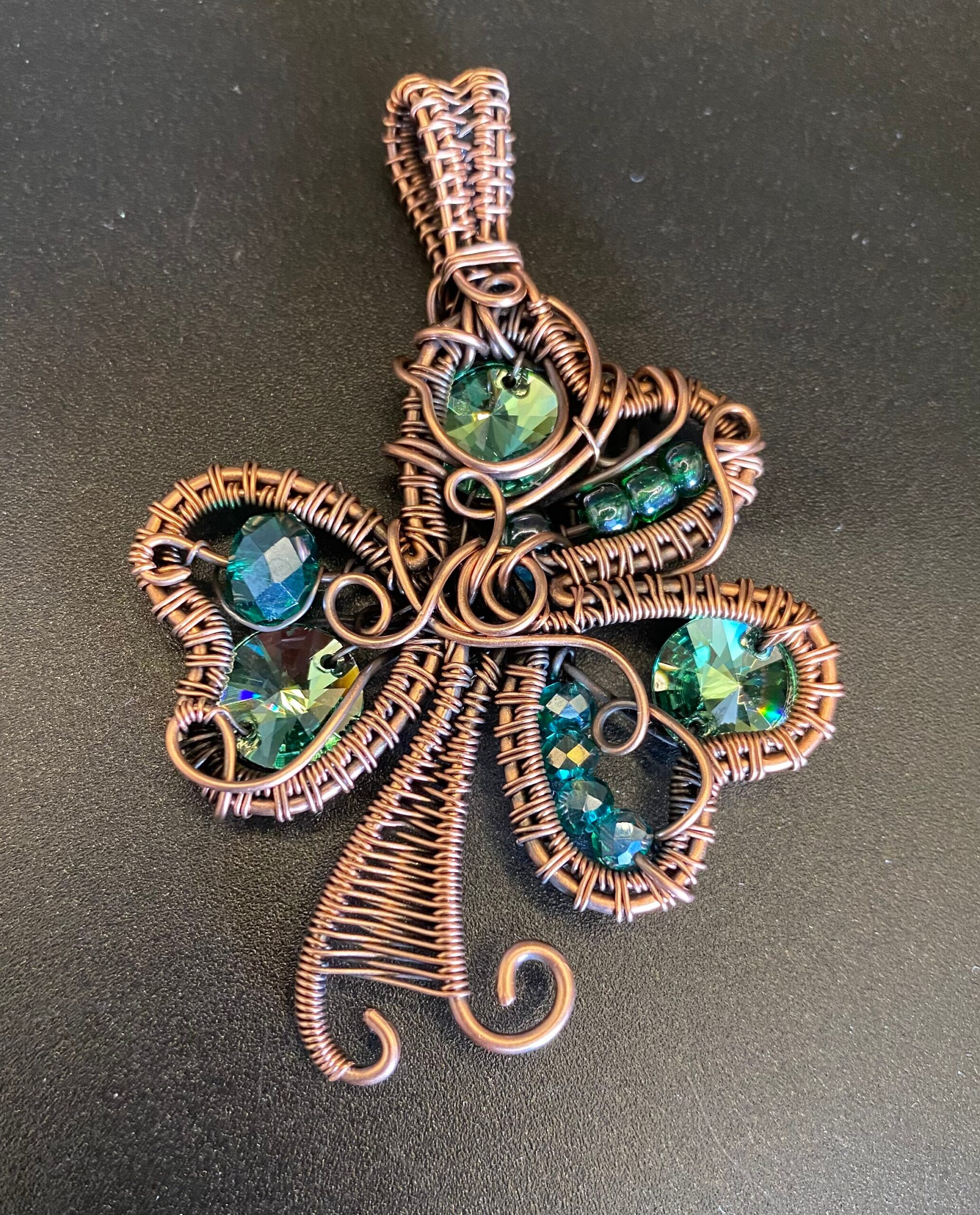 Austrian Crystal Shamrock pendant - Image 8