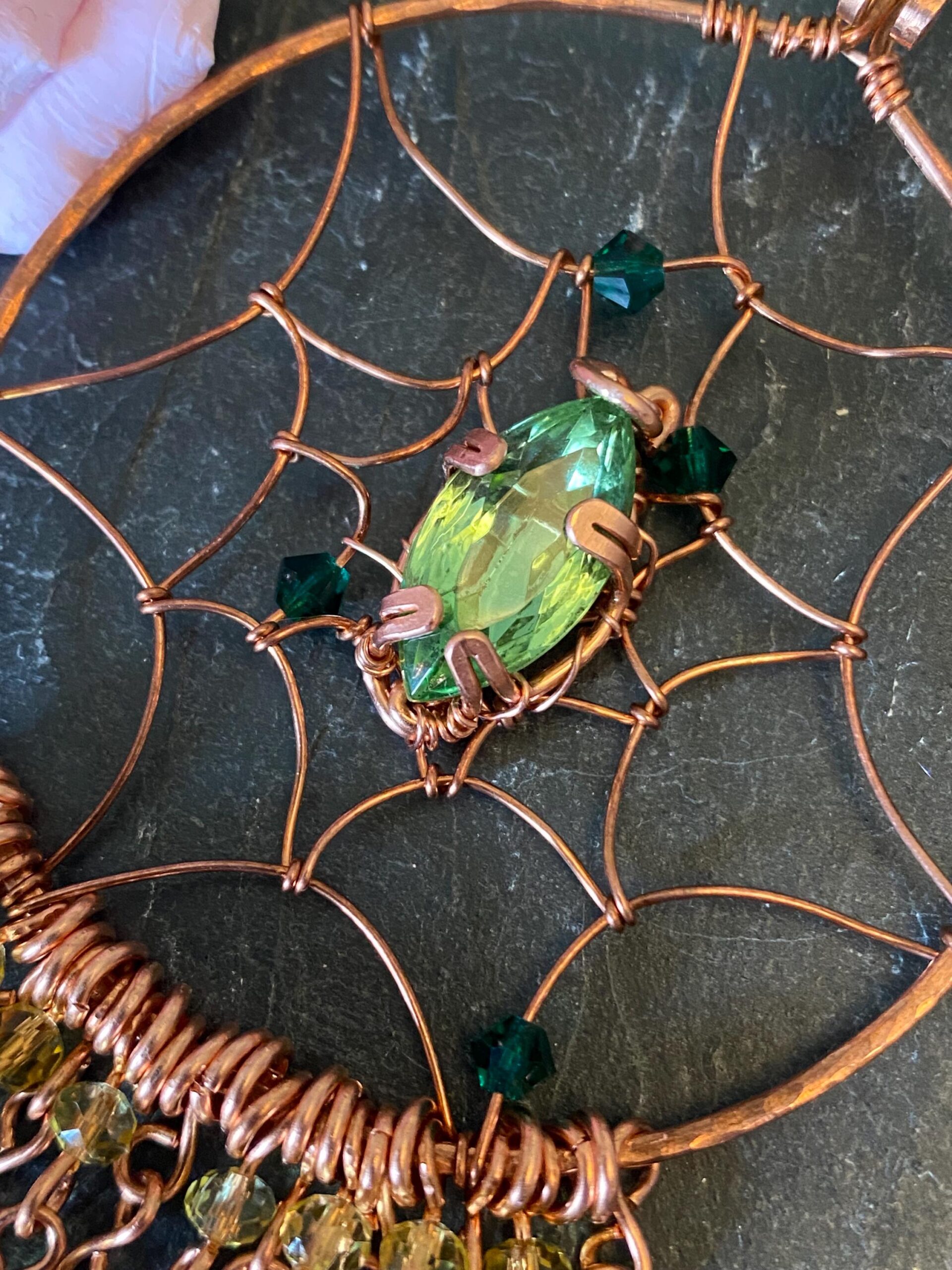 Copper Dreamcatcher — Handmade Window Hanging Décor - Image 7