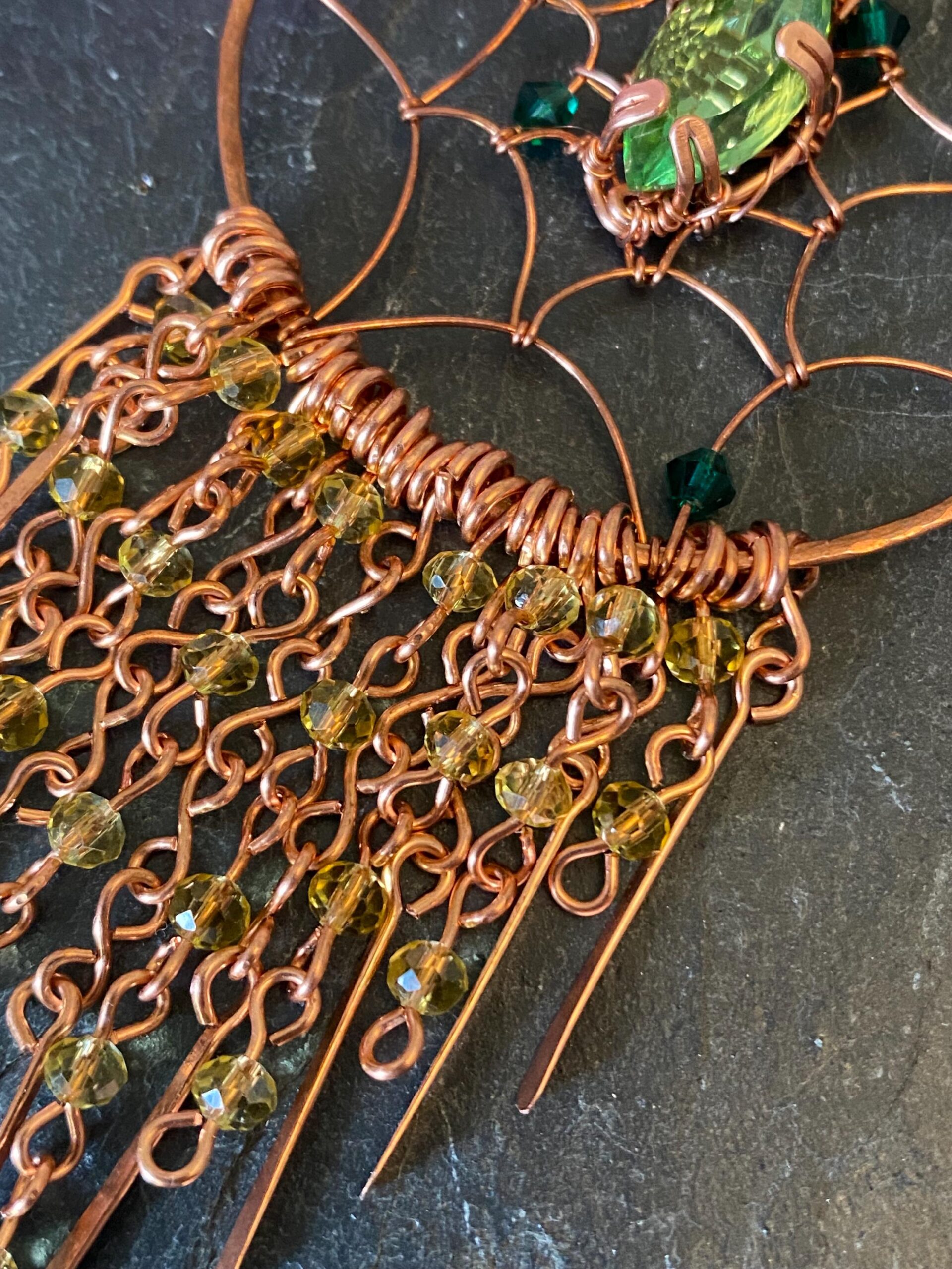 Copper Dreamcatcher — Handmade Window Hanging Décor - Image 6