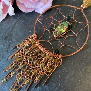 Copper Dreamcatcher — Handmade Window Hanging Décor
