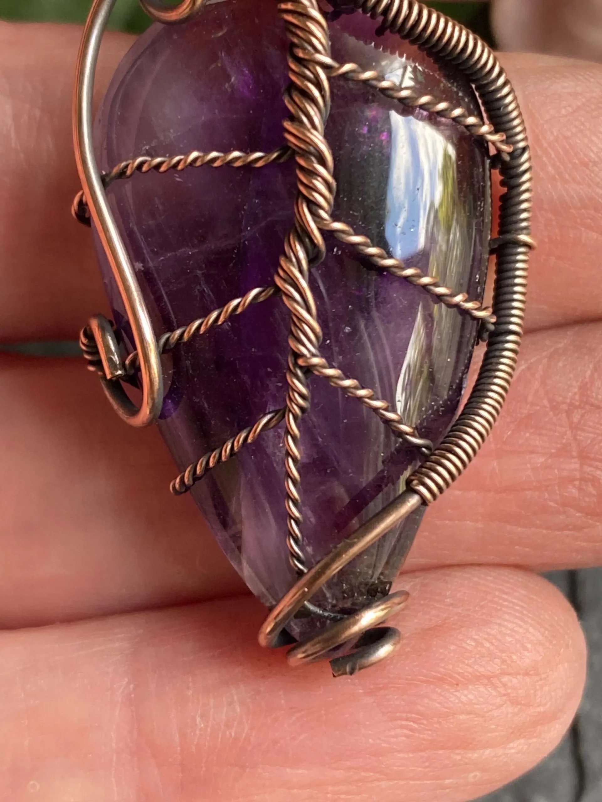 Amethyst leaf pendant - Image 7