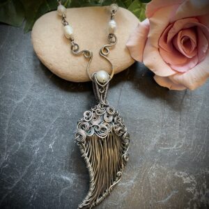 10%Silver Filled Angel Wing Pendant
