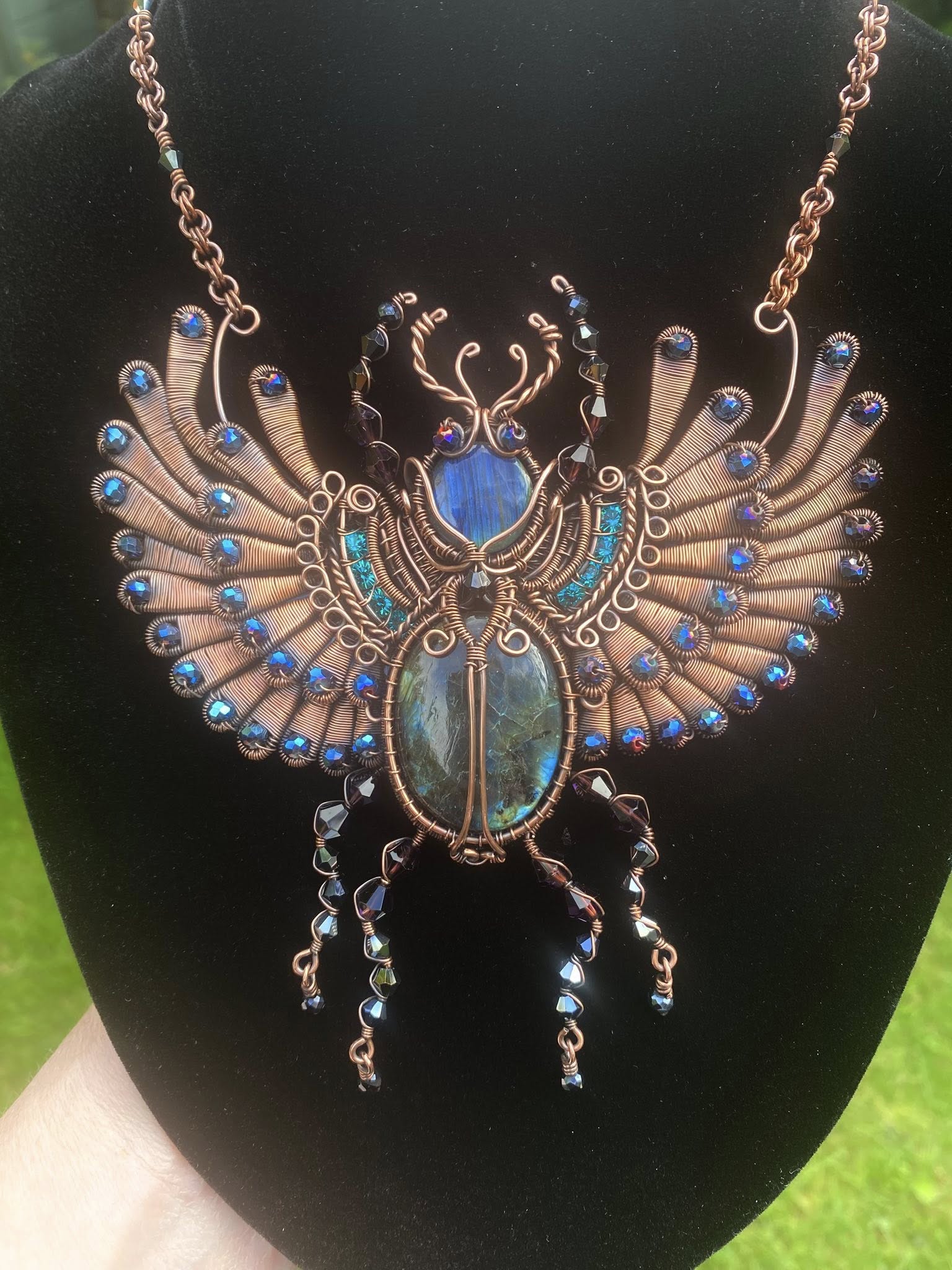 Handcrafted Scarab Necklace - Image 12