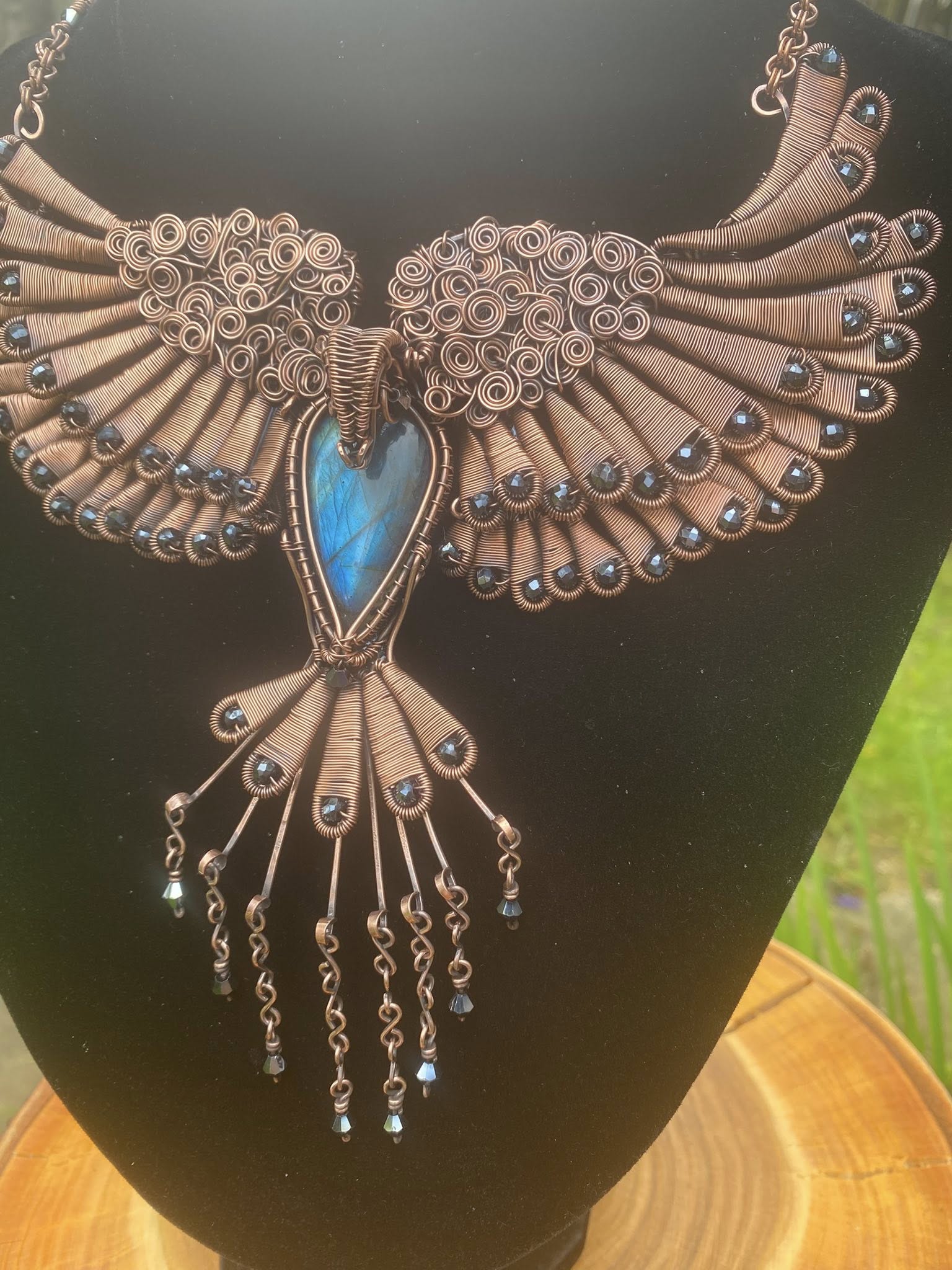 Handcrafted Raven Necklace - Image 4