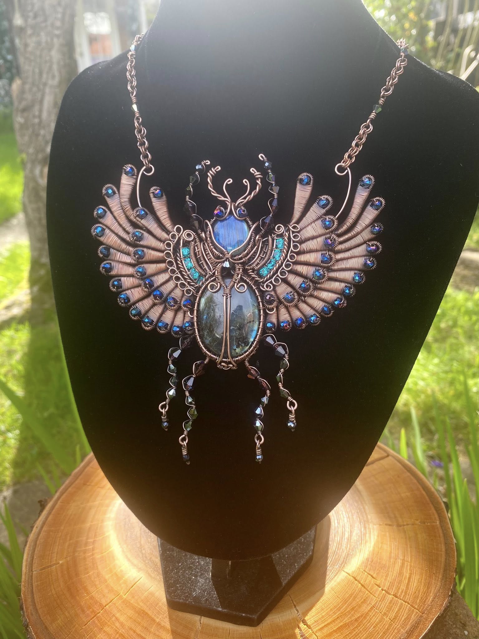 Handcrafted Scarab Necklace - Image 6